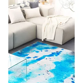 Beliani Teppich BOZAT Blau 160 x 230 cm