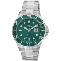Dugena Herren Uhr 4461004 Diver XL Edelstahl