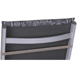 GO-DE Hochlehner-Auflage 118 cm x 48 cm x 5 cm, grau, anthrazit