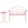 Beliani Bistro Set 3-tlg. Rosa