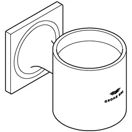 Grohe Halter Allure 40278 1 für Glas oder Seifenspender