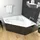 ECOLAM Irma Eckbadewanne 140 x 140 cm