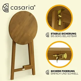 CASARIA Bistrotisch Ø 80 x 110 cm Braun