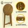 CASARIA Bistrotisch Ø 80 x 110 cm Braun