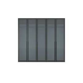 Dreamer eXpress Drehtürenschrank Dreamer 252,8 x 236 x 58 cm Schwarz