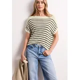 STREET ONE Pullunder mit Boatneck und Streifen Beige 40