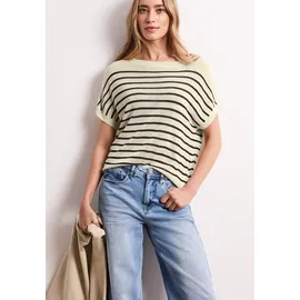 STREET ONE Pullunder mit Boatneck und Streifen Beige 40