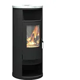 Viessmann Wodtke Holz-Kaminofen Momo water+ 8 kW, Glas-Dekor wasserführend, black