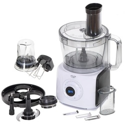 Adler Küchenmaschine AD 4224, 2000W, 3,5L, 12in1 Multifunktionales Küchengerät mit LCD-Anzeige schwarz|weiß