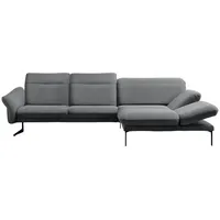 Himolla Ecksofa, Hellgrau, Textil, 4-Sitzer, Ottomane rechts, L-Form, 299x203 cm, Blauer Engel, Goldenes M, Made in Germany, Emas, Typenauswahl, Lederauswahl, Stoffauswahl, Sitzqualitäten, Hocker erhältlich, individuell planbar, Wohnzimmer, Sofas & Couches, Wohnlandschaften, Ecksofas