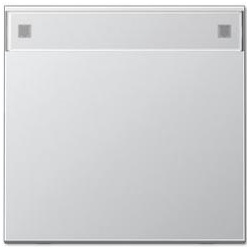 Wippe mit Schriftfeld (Aluminium)