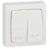 Legrand Jalousieschalter 086013 Aufputz Weiß