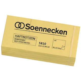 SOENNECKEN Haftnotiz 5810 50x40mm hellgelb 12 St./Pack.