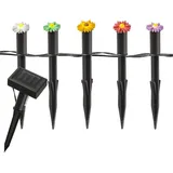 MARELIDA Lichterkette Kunststoff H 17,0 cm 5 Gartenstecker mehrfarbig