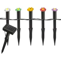 MARELIDA Lichterkette Kunststoff H 17,0 cm 5 Gartenstecker mehrfarbig