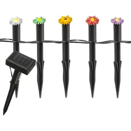 MARELIDA Lichterkette Kunststoff H 17,0 cm 5 Gartenstecker mehrfarbig