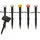 MARELIDA Lichterkette Kunststoff H 17,0 cm 5 Gartenstecker mehrfarbig