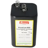 NISSEN Premium 800 4R25 Batterie 6 Volt max. 9000mAh Kapazität, Trockenbatterie 4R25 ohne Quecksilber und Cadmium