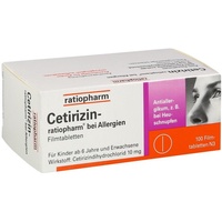 Cetirizin ratiopharm bei Allergien 10 mg Filmtabl.