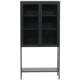 VCM Vitrine Misha 75 x 35 x 0 cm Schwarz