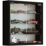 Vitrinenschrank Glas Wandschrank Vitrine Sammlervitrine Hängeschrank schwarz