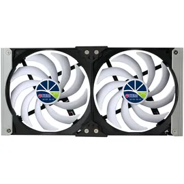 Titan Kühlschrank-Doppellüfter TTC-SC20(B)V2+ schwarz