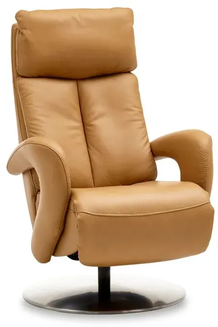 HUKLA Sessel Roubaix Leder Kurkuma L (Large)
