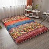 ZIKGER Bohemian Futon Matratze,futon matratze klappbar,Japanische Bodenmatratze,gästematratze,faltbar zum Aufrollen