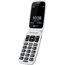 Geemarc CL8700 Senioren-Klapphandy 4G mit Kamera (8700", 4G), Tastenhandy, Schwarz