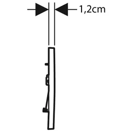 Geberit Sigma30 Betätigungsplatte für 2-Mengen-Spülung weiß/hochglanz-verchromt 115.883.KJ.1