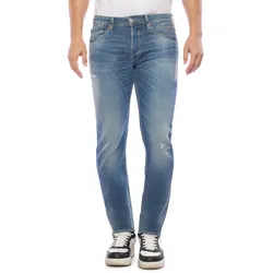 Bequeme Jeans LE TEMPS DES CERISES, Herren, Gr. 40, US-Größen, blau, 100% Baumwolle, casual, Jeans, mit angesagten Used-Details