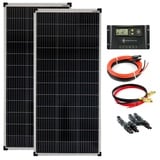 200Watt 12Volt Solar Set Solaranlage Inselanlage Garten Camping Solarmodul