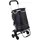 Xcase Klappbarer Treppensteiger-Einkaufstrolley mit Kühlfach Schwarz 100 x 46 x 36 cm