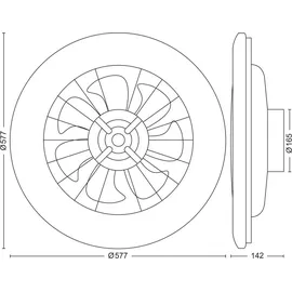 Philips Amigo 59 cm Deckenventilator Weiß