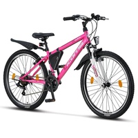 Licorne Bike Guide Premium Mountainbike in 20, 24 und 26 Zoll - Fahrrad für Mädchen, Jungen, Herren und Damen - 21 Gang-Schaltung,