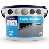 plid Bodenversiegelung Flüssigkunststoff Innen & Außen - Bodenbeschichtung - Flüssig PVC, Wasserfest grau 2.5 l