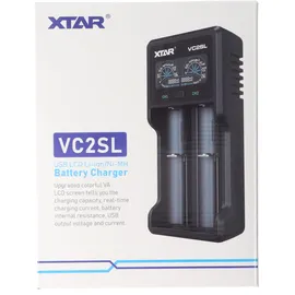 XTAR VC2SL Schnell-Ladegerät für Li-ion 3,6V bis 3,7V und NiMH 1,2V Akku, ohne Netzteil