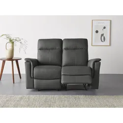 2-Sitzer HOME AFFAIRE "Southbrook", grau, B:144cm H:99cm T:92cm, Kunstleder 100% Polyurethan, Sofas, mit manueller und elektrischer Relaxfunktion