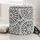 FineBuy Sitzhocker Wolle 40 x 45 x 40 cm Grau