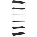 Actona Bücherregal 69,5 x 185 x 30 cm Schwarz