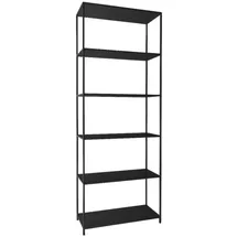 Actona Bücherregal 69,5 x 185 x 30 cm Schwarz