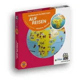 HCM Kinzel - Aufblasbarer Caly Globus - Auf Reisen - Spielerisch die Welt erkunden - Rot - 30 cm Umfang