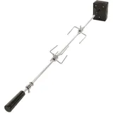 TAINO Drehspieß 106 cm Stahl rot, schwarz, silber