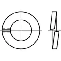 Industrial Quality Supplies DIN 127 Federring Federstahl B 39