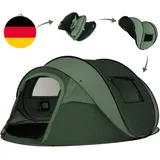 Camping Zelt, Pop up Zelt 4-5 Personen, Automatisches Aufstellzelt in 3 Sekunden