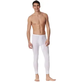 SCHIESSER Lange Unterhose unifarben weiß L 2er Pack