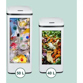 Relaxdays 40 l Weiß