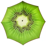 Doppler Sonnenschirm »Basic Frucht«, ØxH: 180 x 221cm, abknickbar, Sonnenschutzfaktor: 50+ - gruen
