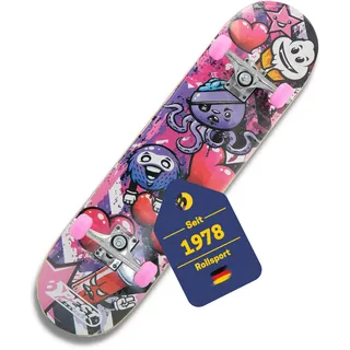 Best Sporting Skateboard A3 Kid Octopus – Skateboard 78 cm für Kinder mit rutschfestem Deck – 7-lagiges Ahornholz & Alu-Achse – ABEC 3 Kugellager – für Mädchen & Jungen ab 7 Jahre (Octopus Pink)