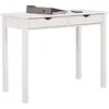 Schreibtisch INOSIGN Gava, weiß (weiß, weiß, weiß), B:100cm H:80cm T:50cm, Tische, Büroschreibtisch Holz-Schreibtische Schreibtisch, Kiefernholz, Griffmulden, unterschiedliche Farbvarianten, Breite 100cm